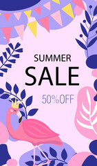 Hello summer. abstract background designs, summer sale template for your design. Creative contemporary aesthetic style. Vector illustration.