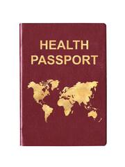 Illustration of an health passport, travel pass for vaccinated travelers concept