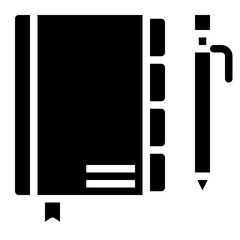 agenda glyph icon