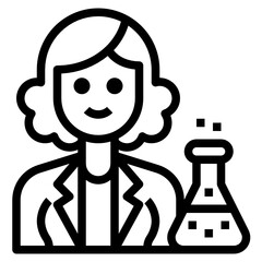 Chemist line icon