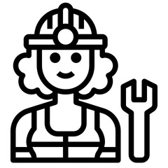 Mechanic line icon