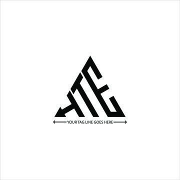 H T E letter logo creative design. H T E unique design