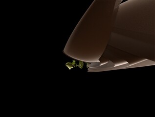 Imaginatory fractal background generated Image