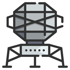 lander line icon © Wanicon