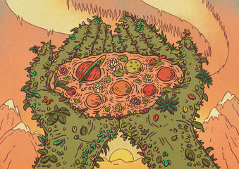 God Of Nature Creates The Planets