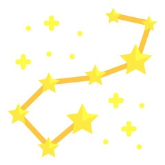 constellation flat icon