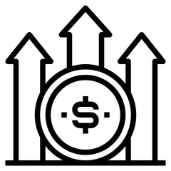 Money line icon