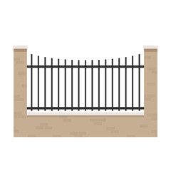 Wall fence vector. railing vector. wallpaper. free space for text. copy space.  fence vector.