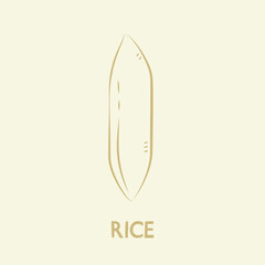 Rice vector. rice symbol. rice logo design.