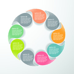 Design for business data visualization, cover layout and infographic