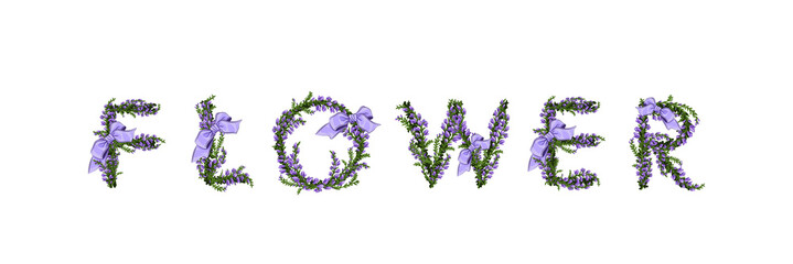 Heather Flower title word ornamental spring summer beauty valentine's day holiday of March 8