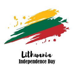 vector illustration for Lithuania independence day