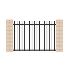 Wall fence vector. railing vector. wallpaper. free space for text. copy space.  fence vector.