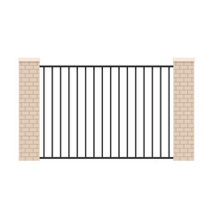 Wall fence vector. railing vector. wallpaper. free space for text. copy space.  fence vector.