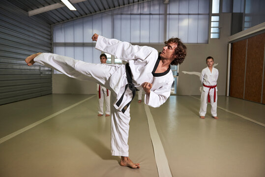 Taekwondo class