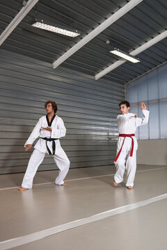 Taekwondo class