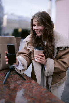 Blogger taking photo 