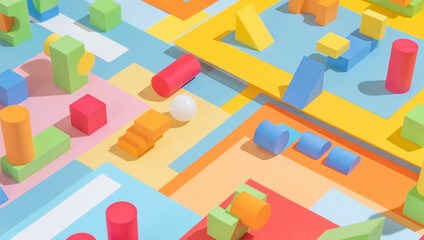 Colorful Abstract Geometrical Shapes/Backgrounds