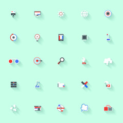 Design for business data visualization, cover layout and infographic