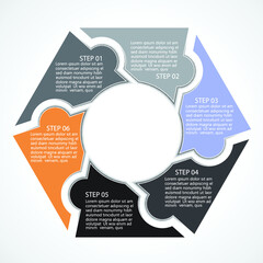 Design for business data visualization, cover layout and infographic