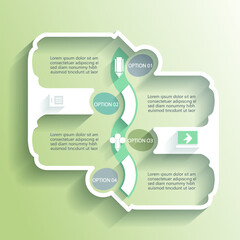 Design for business data visualization, cover layout and infographic