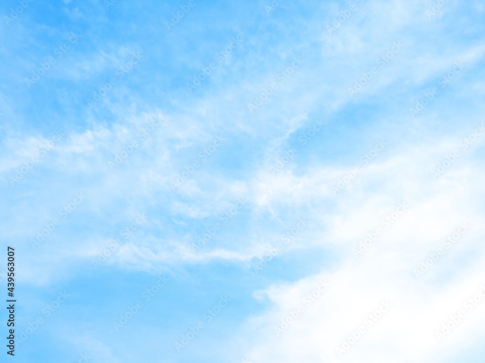 Wall mural blue sky background with tiny clouds.use for background.