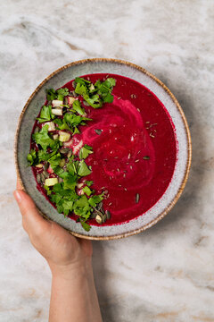 Beetroot and ginger soup