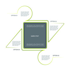 Infographic elements for annual reports