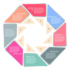 Infographic elements for annual reports
