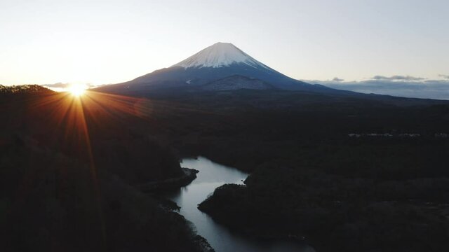 富士山 空撮 ドローン撮影 映画のようなシーン Mt.Fuji Droneshot 4K Cinematic