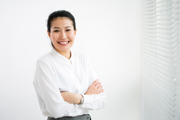 Portrait of beautiful asian business woman.