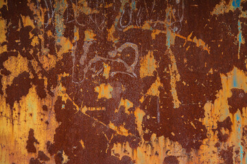 Metal old background. Metal surface rusty and coarse.