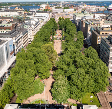 Esplanadi park in Helsinki