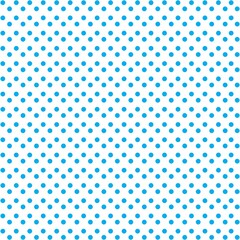 Blue and white Polka Dot seamless pattern. Vector background.
