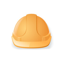 Safety helmet isolated on white background. Realistic vector illustration
