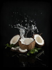 Food photo on a dark photo. Close up