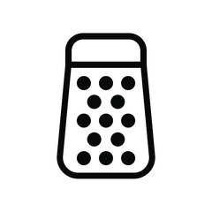 Grater icon. Black icon. Vector illustration.