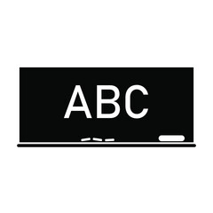 Blackboard icon. Black icon. Vector illustration.