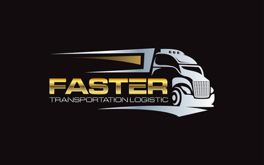 Illustration graphic vector of logistics and delivery company logo design template