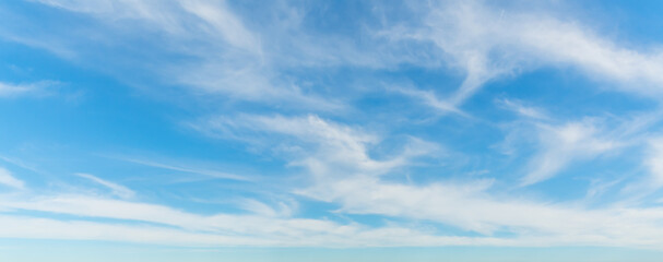 Obraz premium Blue sky with clouds in springtime in Sardinia