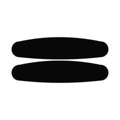 Pillow icon. Sleep symbol. Black icon. Vector illustration.