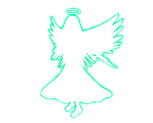 Archangel shining in green