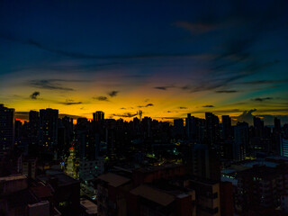 Fototapeta premium sunset over city