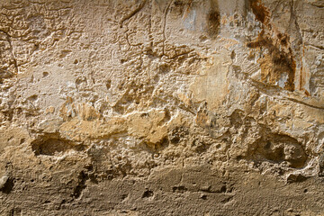 Old brick and plaster wall texture background