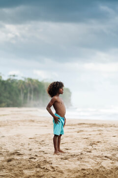 African Boy in the Beach