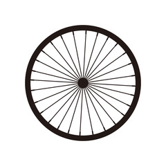 bicycle wheel icon illustration sign