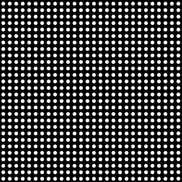 white dots Seamless , circle shape abstract pattern on Black background. vector illustration
