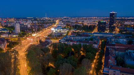 Aerial view of Zagreb