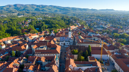 Aerial view of Zagreb
