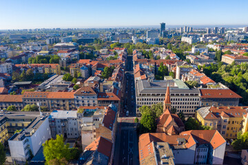 Aerial view of Zagreb